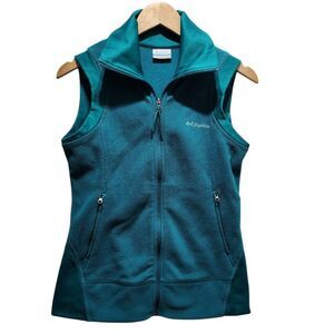 Columbia fleece vest green Size small